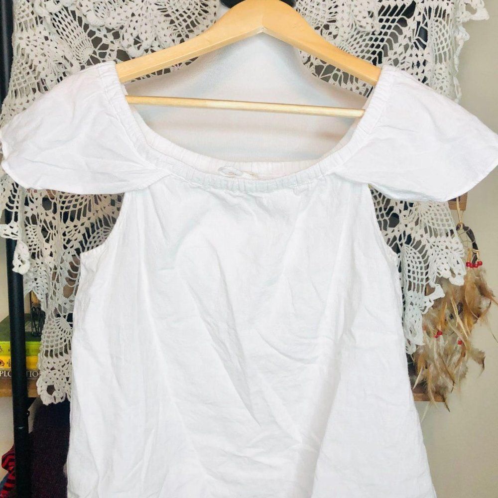 J.Crew‎ White Boho Western Shirt XS